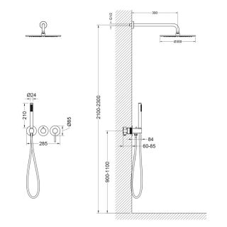 Душевой комплект Timo Saona SX-2349/00SM хром